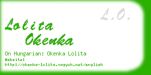 lolita okenka business card